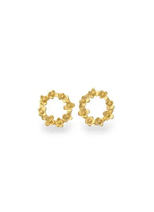 Brincos Orbital Prata 925 minimalistas feitos a mao — Elisa Pires
