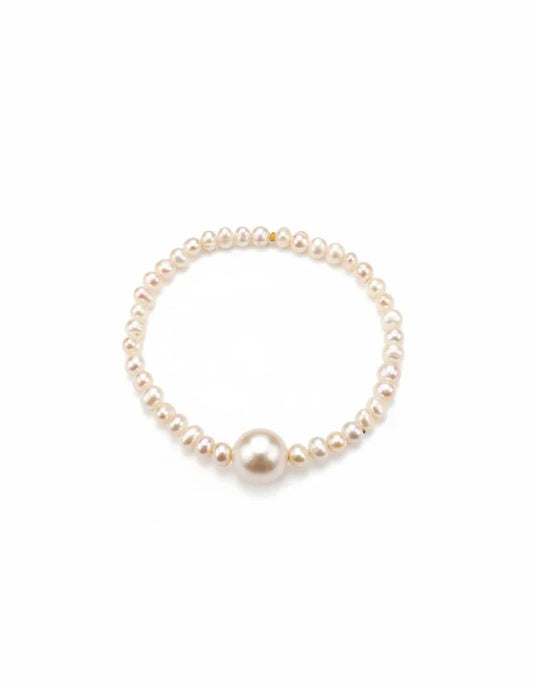 Pulseira Foco em Perola Prata 925 com perola — Elisa Pires Joias